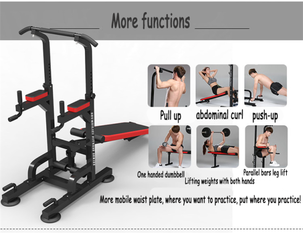 Dips/Chins/Gym/Pull Ups Ställning med bänk - Bild 2